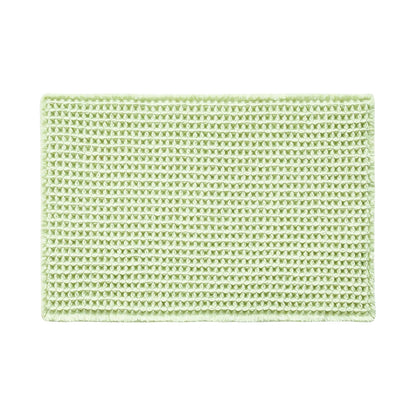 TYUU Waffle Bath Mat, Boho Bathroom Rugs Non Slip Washable Super Absorbent Quick Dry Cute Bath Mat Farmhouse Bathroom Decor, 48"x24" Pale Green