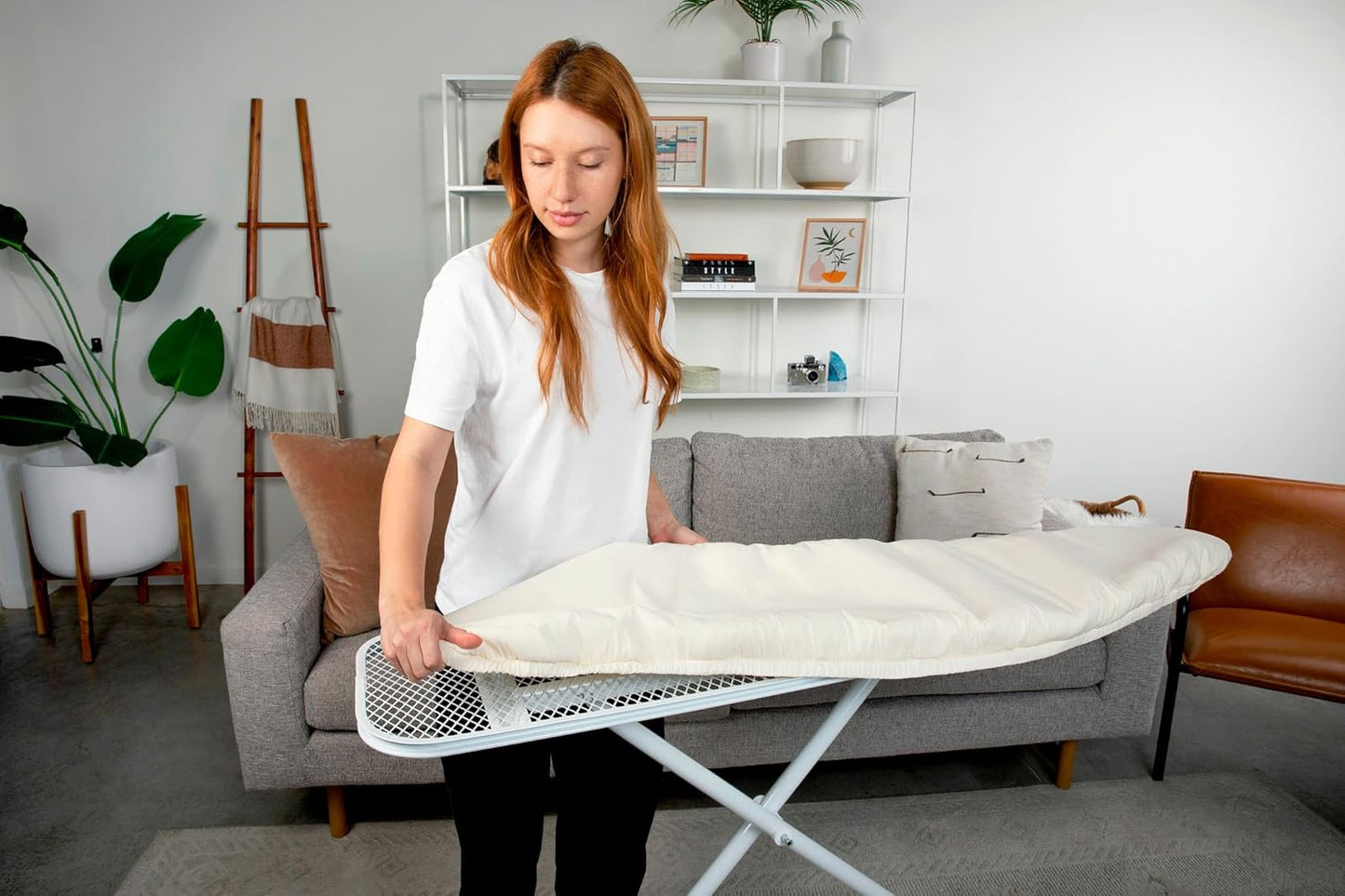 Natural Hemp & Cotton Ironing Board Cover - Eco-Friendly & Durable | Includes Reusable Storage Bag