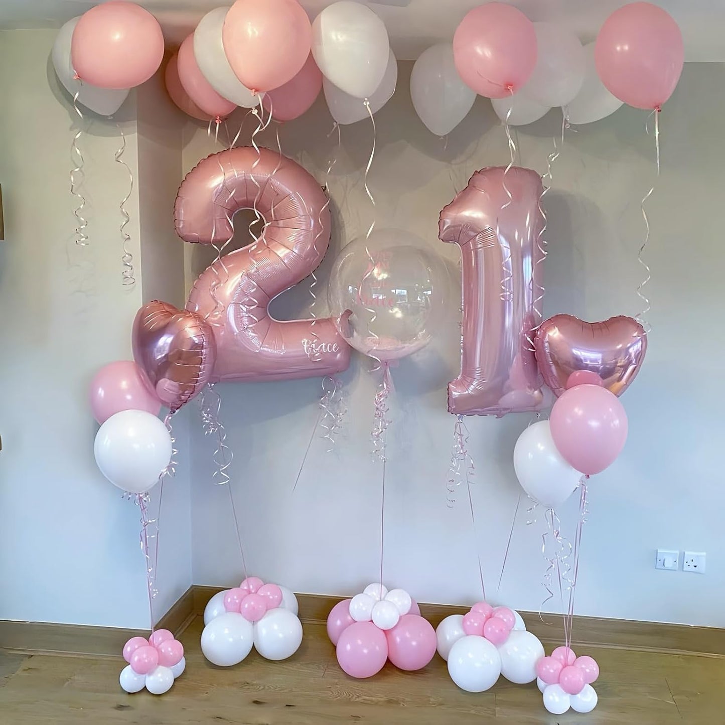 Pastel Pink Number 0 Balloon - Large Foil 40" Helium Balloon for Girls' Birthday & Graduation Celebrations