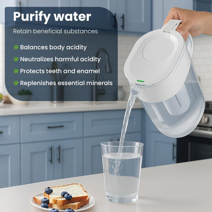 Mutital 6 Pack Water Filters Compatible with Brita Pitchers, BPA-Free, US Standard, Fits Water Pitchers and Dispensers, Reduces Copper, Cadmium and Mercury Impurities, 50 Gallons