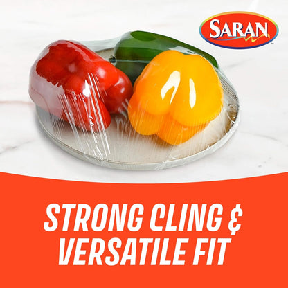 Saran Cling Plus Plastic Wrap - Clear Food Storage with Easy Dispense | 200 Sq Ft Roll