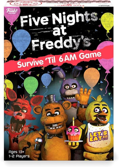 Funko Games Five Nights at Freddy's - Survive 'Til 6AM Strategy Game | 1-2 Players, Ages 13+