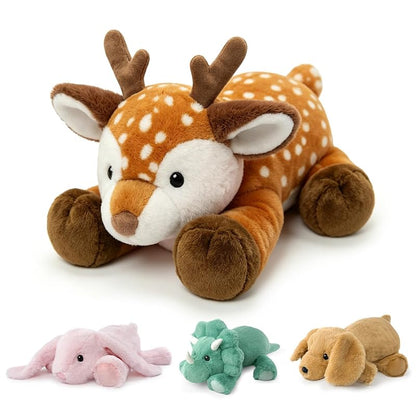 Sika Deer Weighted Plush Toy - Large Hugging Deer Stuffed Animal for Adults & Kids (Variation: Sika Deer+Large)