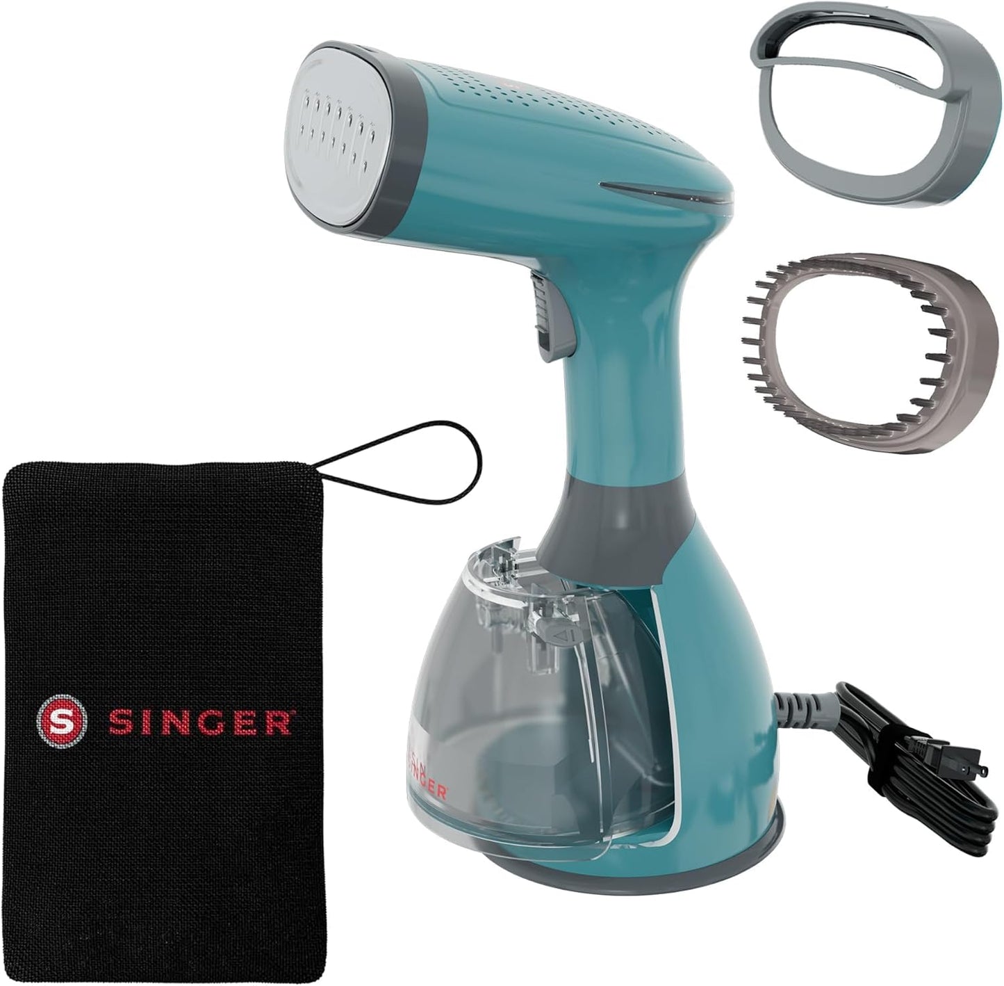 SINGER Handheld Garment Steamer - 1500W Powerful Steam | Fast 20s Heat-Up | 280ML Detachable Tank