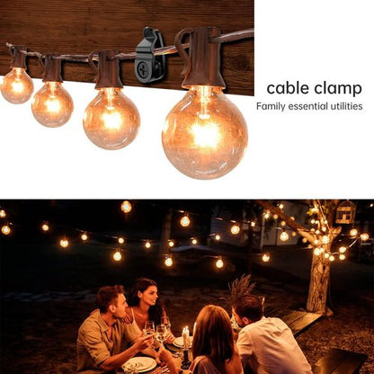 GEZIDEA String Light Hanger Hooks - Screw-In Clips for Christmas & LED Lights | Black, 50 Pack