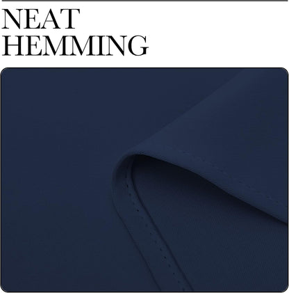 NICETOWN Blackout Curtain Panels - Energy Saving Thermal Insulated Drapes | Navy, 42 x 50 Inches (1 Pair)