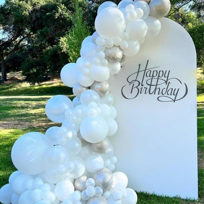 Awenztech White Balloons - 12 Inch Latex Balloons | 50 Pack for Weddings, Parties & Celebrations