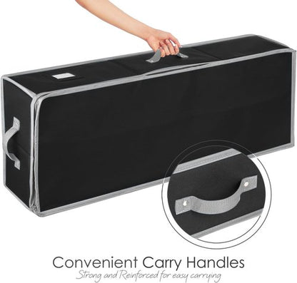 Hearth & Harbor Wrapping Paper Storage Container - Tear-Proof Organizer with Interior Pockets | Holds Up to 22 Rolls