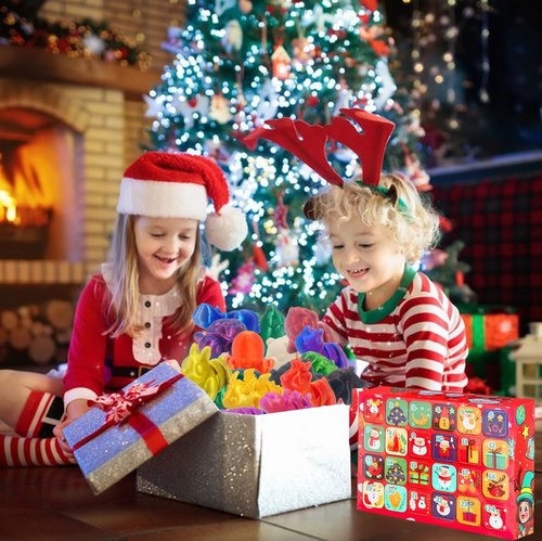 2024 Christmas Advent Calendar - Mini 3D Animal Toys Set for Kids & Adults | Perfect Holiday Stocking Stuffers