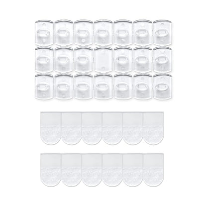 Damage-Free Indoor Light Clips Kit - 100 Clips + 120 Strips, MOVELYST (Variation: Mini-100 PCS)