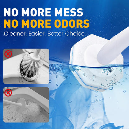 Regine Switzerland Toilet Brush Refills - Disposable Hygienic Scrubber Pads | 150 Count