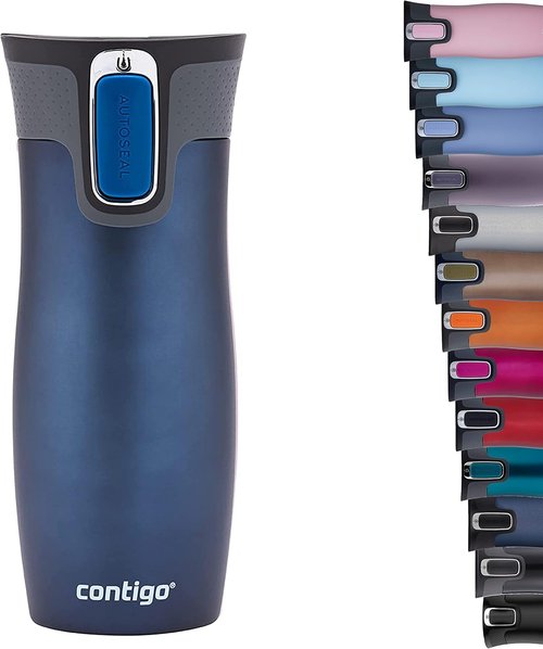 Contigo West Loop Travel Mug - Stainless Steel Vacuum Flask with Leakproof Design | BPA-Free Lid