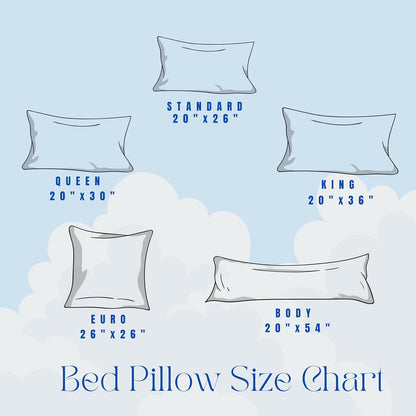 Skiennix Down Alternative Bed Pillows - King Size, Medium Support for Side & Back Sleepers | Pack of 2