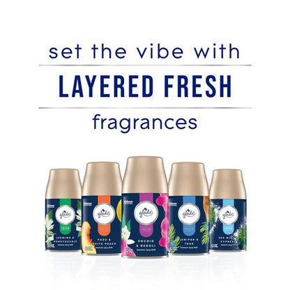 Glade Automatic Spray Refill, Air Freshener for Home and Bathroom, Juniper & Teak, Fresh Collection, 6.2 Oz