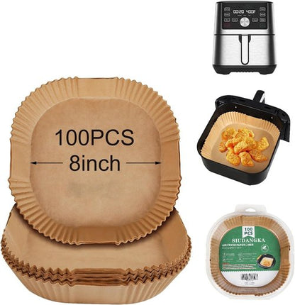 Instant Pot | Air Fryer Liners - 100 Disposable Parchment Paper Sheets for 6QT XL Models
