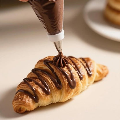 HOMIOVE 100-Pack Disposable 18-Inch Pastry Piping Bags - Thick, Anti-Burst Tipless Icing Bags for Cupcakes, Cakes, Cookies