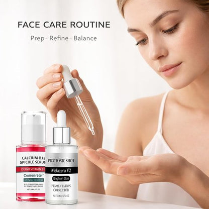 Calcium Daily Care Skin Set - Gentle Firming & Moisturizing Balm Stick for Smooth Skin | Travel-Friendly Routine
