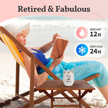 Retirement Gift for Women 2025, Happy Retirement Gift, Retirement Gift for Coworker, Friends, Mom, Grandma, Staff, Tumblers, Candle, Towel, Card, Tote Bag Set, Best Retirement Gifts for Woman