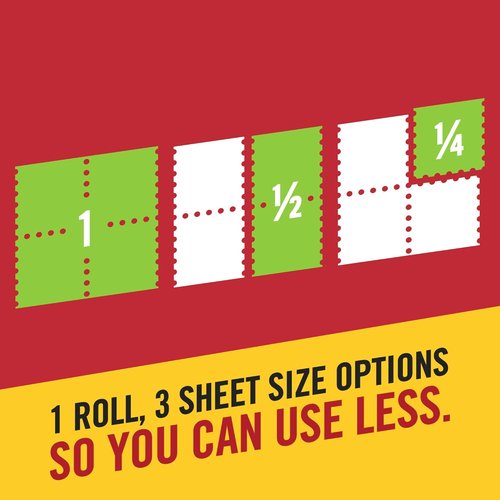 Brawny Flex Paper Towels - 8 Triple Rolls (24 Regular Rolls) | Tear-A-Square with 3 Sheet Size Options