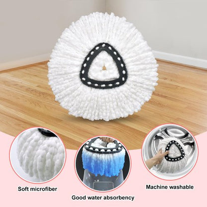8 Pack Mop Head Replacement Compatiable with Ocedar EasyWring 1-Tank System,Mircofiber Mop Heads Refill and Scrub Brush for O Cedar Easywring Spin Mop, 6 Pack Mop Refills & 2 Scrub Head Floor Clean