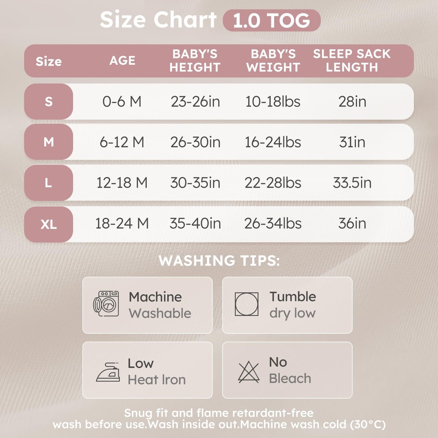 Yoofoss Baby Sleep Sack 6-12 Months 1.0 Tog Sleep Sack Organic Cotton Wearable Blanket for Infants 2-Way Zipper Quilted Sleeping Sacks(Medium)