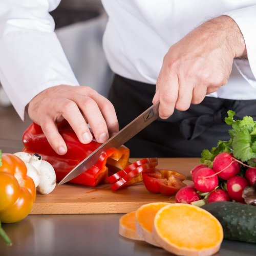 imarku Chef Knife - Pro Kitchen Knife 8 Inch Chef's Knives Japanese SUS440A Stainless Steel Sharp Paring Knife with Ergonomic Handle, Black Handle, Mothers Day Gifts for Women Men