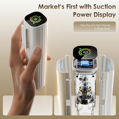Skiennix Compact Vacuum Sealer - Powerful Handheld Food Sealer with 30 Reusable Bags & LED Display