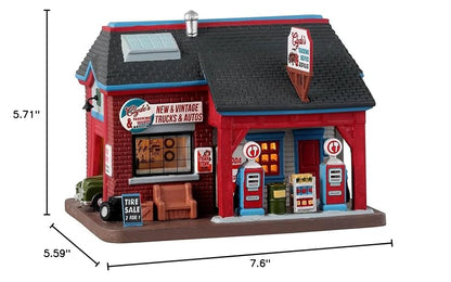 Lighted Village Building Clyde's Trucking Service & Repair - Lemax