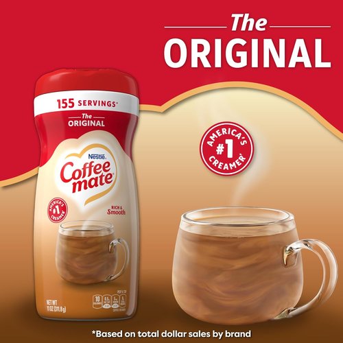Coffee-Mate Original Powder Creamer - Creamy Flavor, Convenient 11 oz Pack of 4