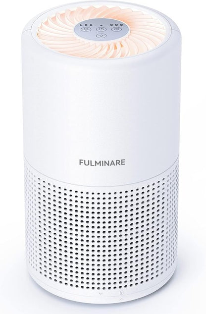 FULMINARE H13 True HEPA Air Purifier - Quiet, Portable Air Cleaner with Night Light for Home & Office