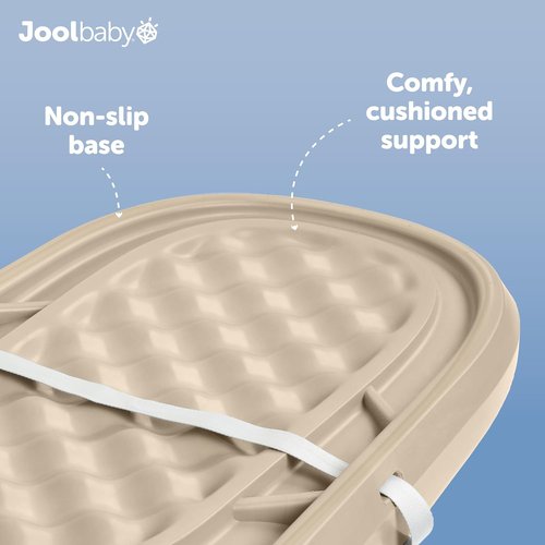 Jool Baby Waterproof Changing Pad - Easy to Clean & Portable - Large Foam Cushion in Oatmeal
