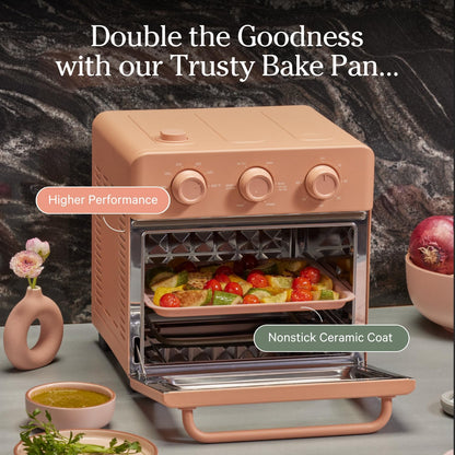 Our Place Wonder Oven Essentials Kit - Extra Air Fryer Basket & Nonstick Bake Pan | Eco-Friendly, Oven Safe | Char
