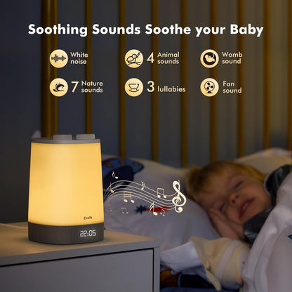 Skiennix Baby Sound Machine - Nursery Night Light & White Noise for Sleep | APP Control & Sleep Trainer