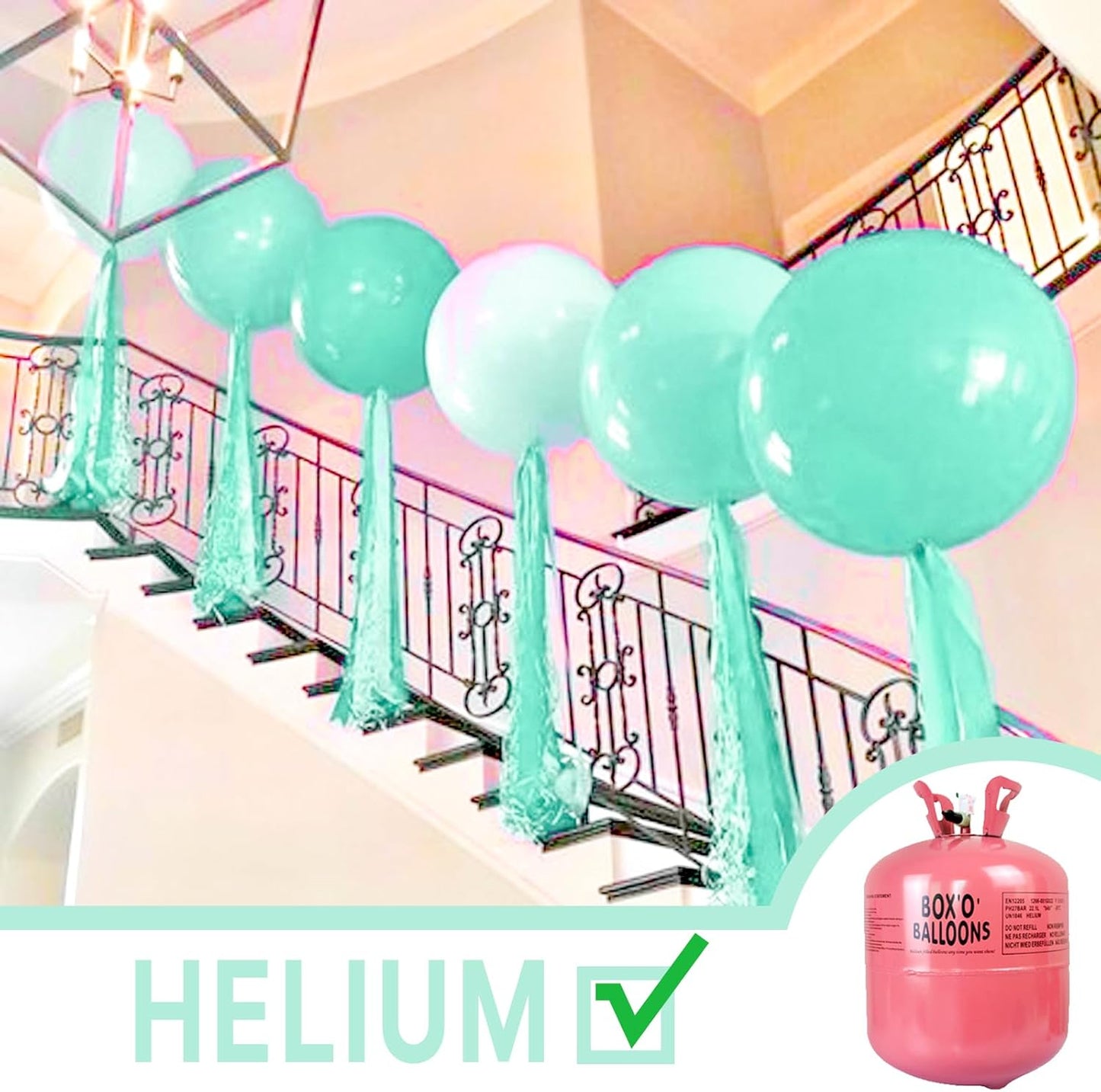 PartyWoo 36" Jumbo Ice Cream Theme Balloons - 4pcs Latex for Birthday & Wedding Decorations