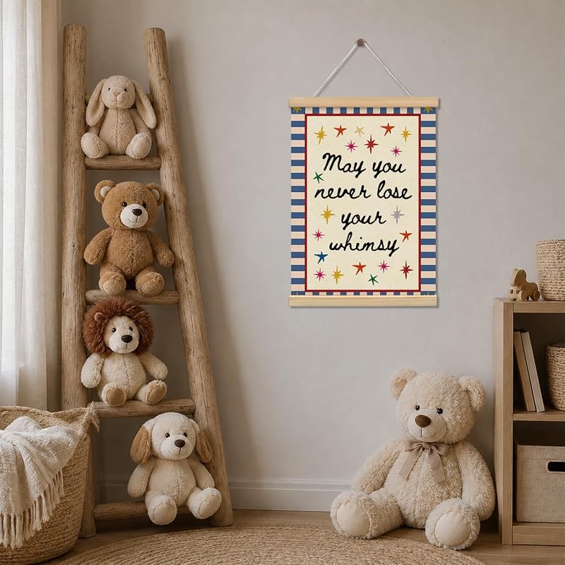 Never Lose Your Whimsy - Maximalist Kids Playroom Wall Art Poster Banner (Variation of THIS listing)