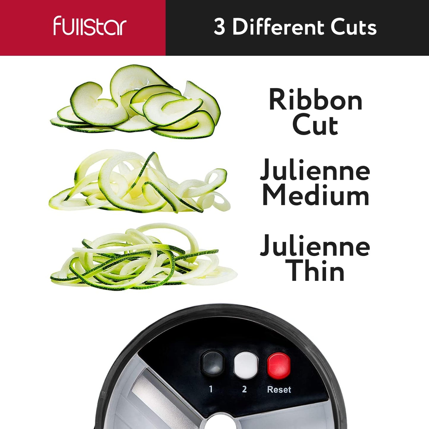 Fullstar All-in-1 Vegetable Chopper, Mandoline Slicer & Cheese Grater - French Fry Cutter & Veggie Dicer - Includes Bonus Handheld Spiralizer - Cook's Tool & Gadget Sets (6 in 1, Stainless Steel)