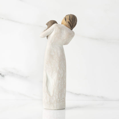 Willow Tree Adorable You (Dark Dog), A Joyful Friendship, Expresses Relationship with a Much-Loved Pet Dog, Sculpted Hand-Painted Figure