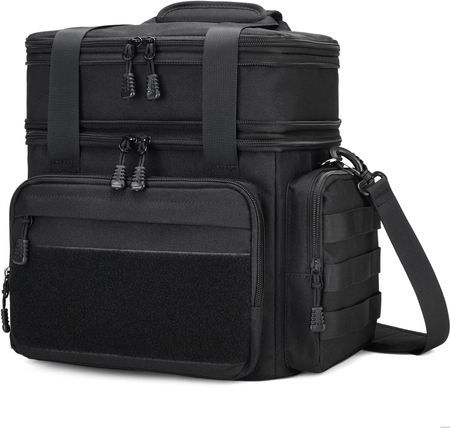 Skiennix Tactical Lunch Box - Insulated, Leakproof Cooler Bag for Work & Travel | Large Black Design