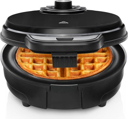 Chefman Belgian Waffle Maker - Anti-Overflow Design, Temperature Control, Nonstick Plates, Black
