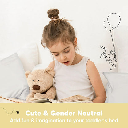 My Little Dreamy Toddler Pillow - Organic Cotton Travel Bed Pillow with Soft Case | 13x18, Machine Washable, Ideal for Ages 2-5 (Clay)