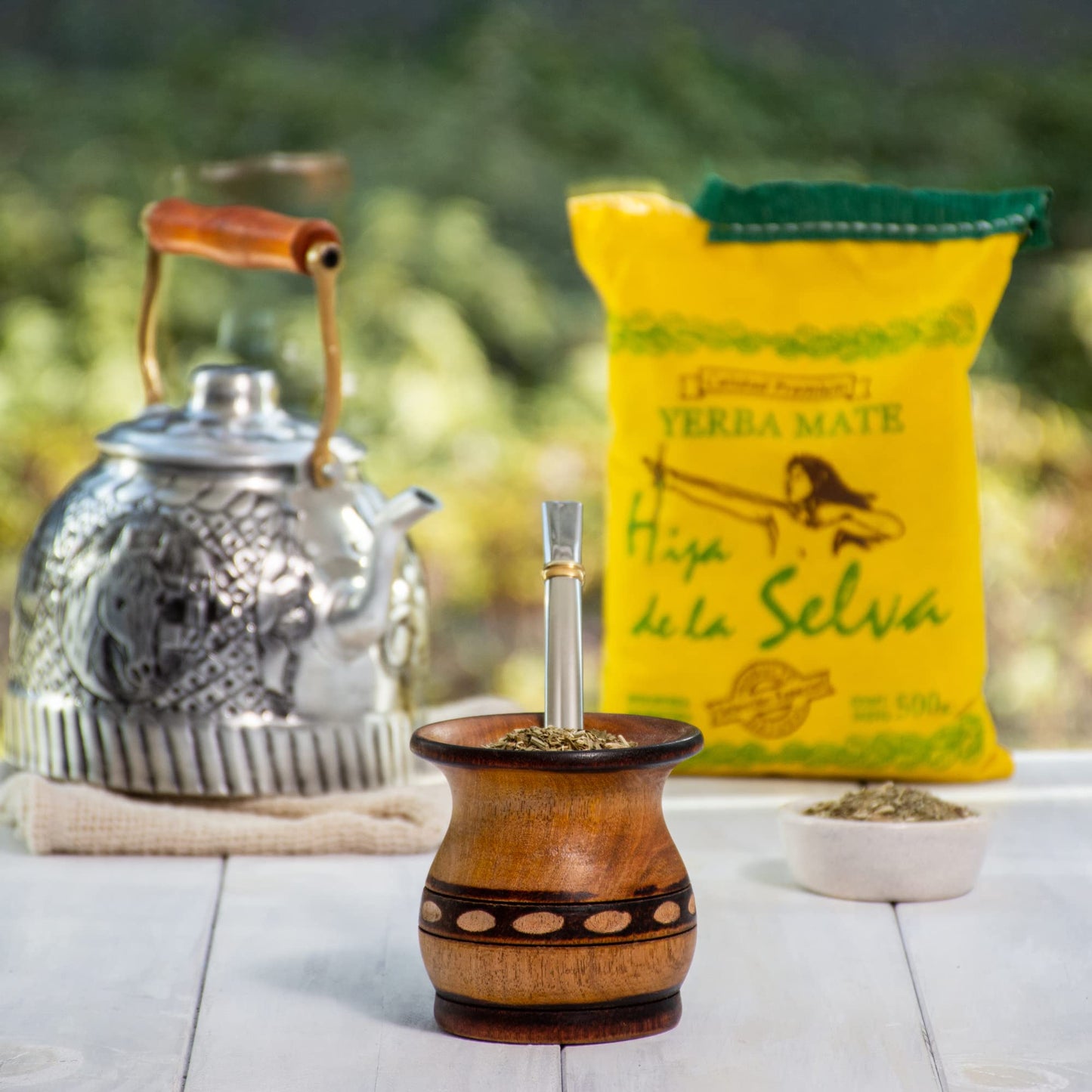 The Argentino Yerba Mate Orgánica Hija de la Selva Té Suelto Tradicional Sudamericano Bebida De Té