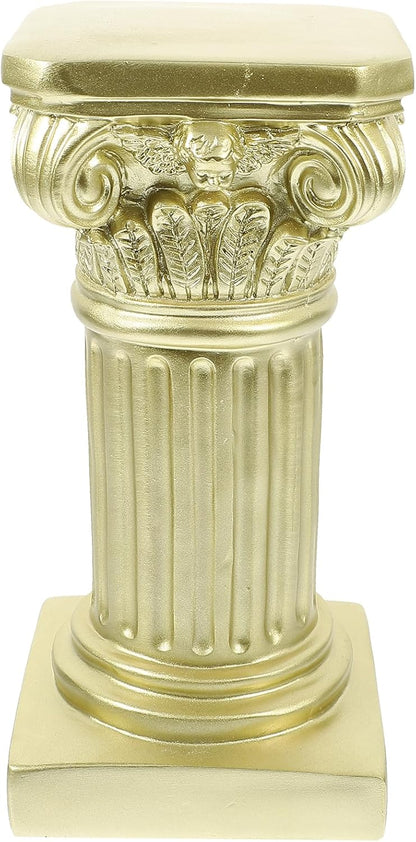 Uonlytech Nordic Marble Roman Column Candlestick - 7.67" Marble Pillar Candleholder for Cozy Home Decor
