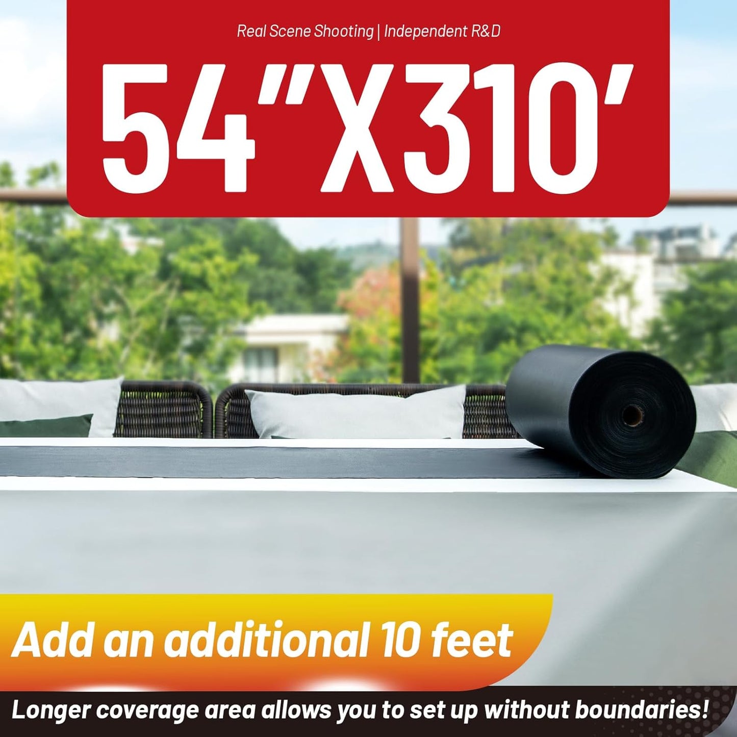 Regine Switzerland Plastic Tablecloth Roll - 310 Ft x 54 In Waterproof Black Disposable Cover for Events