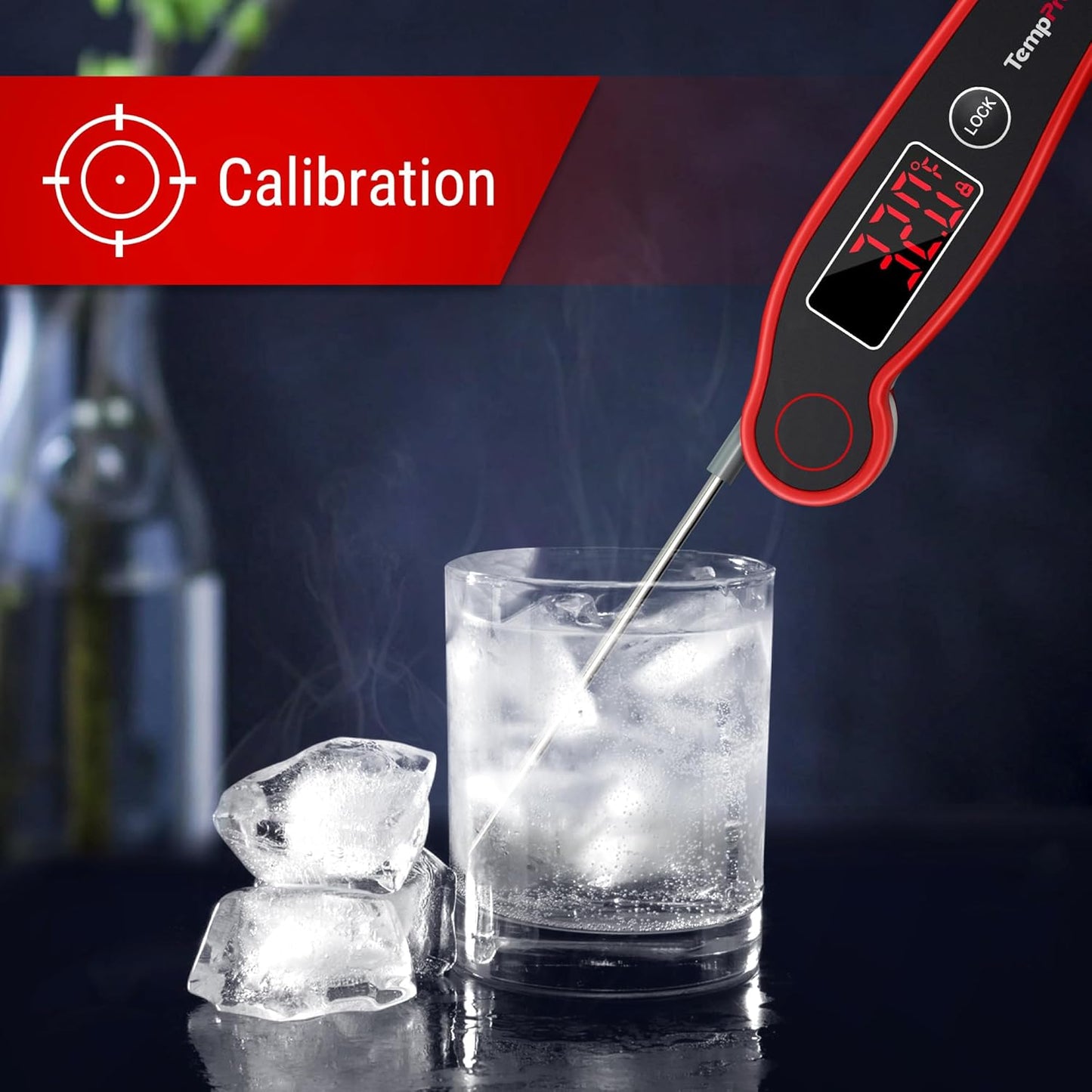 TempPro TP19 Waterproof Digital Meat Thermometer - Instant Read with Backlit Display | Perfect for Grilling & Cooking