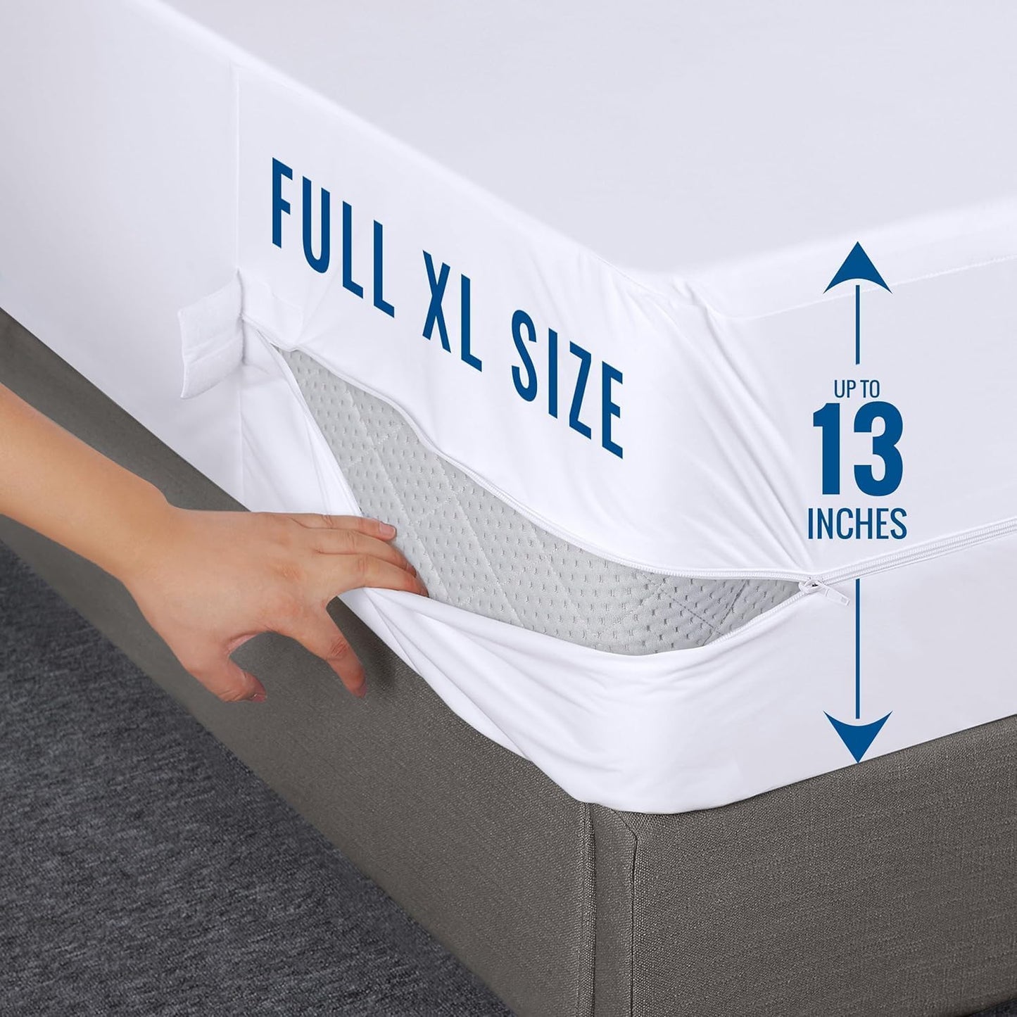 Utopia Bedding Mattress Protector - 100% Waterproof & Bed Bug Proof | Full XL Size (Pack of 2)