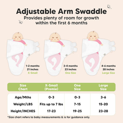 Organic Baby Swaddle Sleep Sacks by [Brand Name] - Soft & Snug for Newborns 0-3 Months | 3-Pack in Sage, XS