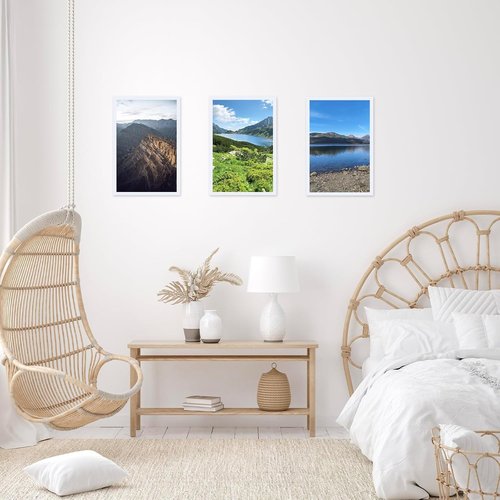 JCJMY 13x22 Picture Frame - White Wall Gallery Frame for Horizontal & Vertical Photos | 13x22 Inches