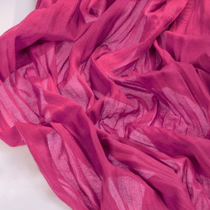 Socomi Hot Pink Cheesecloth Table Runner - 120 Inch Fuchsia Boho Rustic Decor for Weddings & Parties