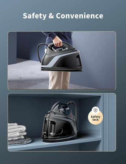 Sundu Pro Steam Station Iron - 1600W Professional Steam Iron with 44 oz Tank & Ceramic Baseplate