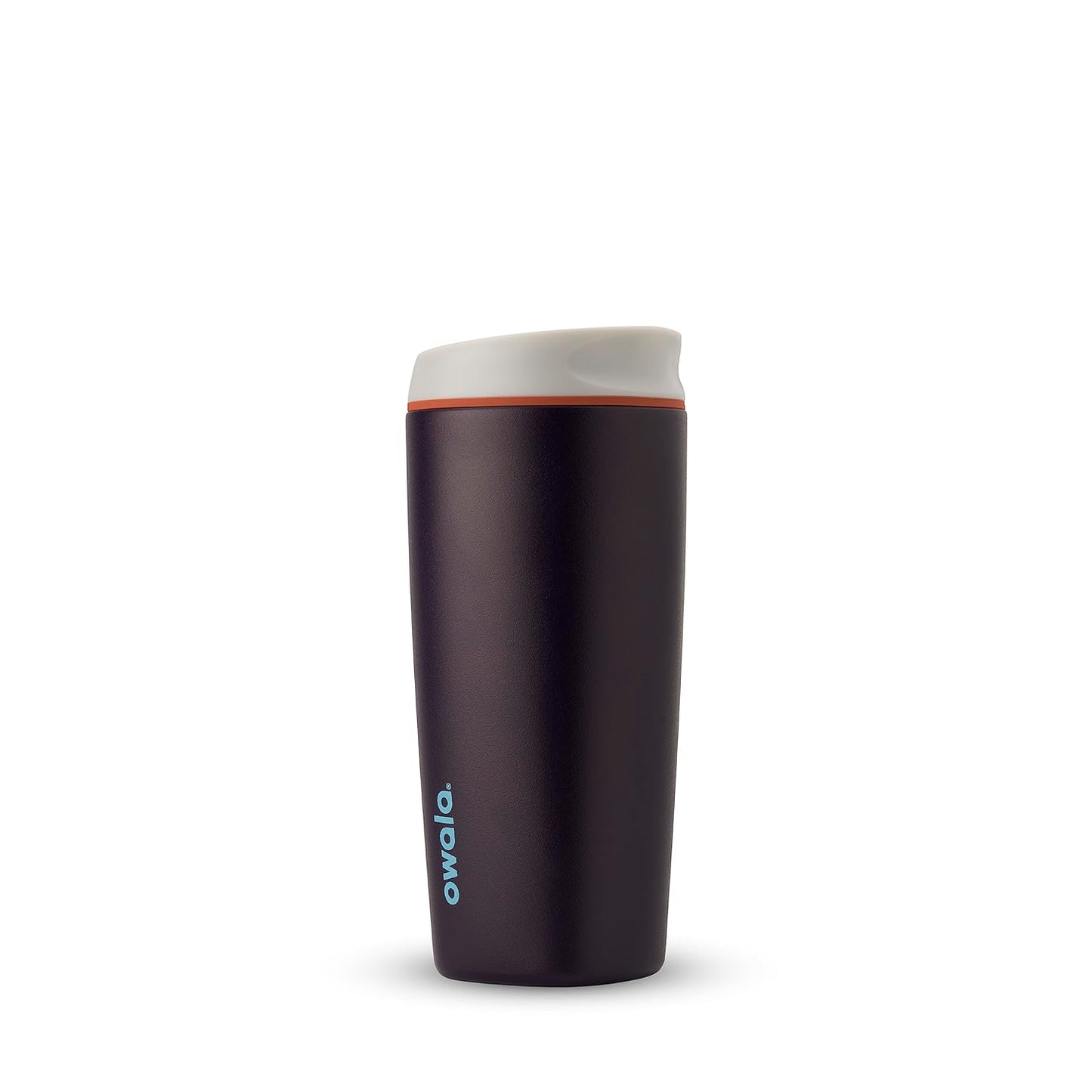 Owala SmoothSip Insulated Stainless Steel Coffee Tumbler - 20 oz Reusable Travel Mug in Navy | BPA Free